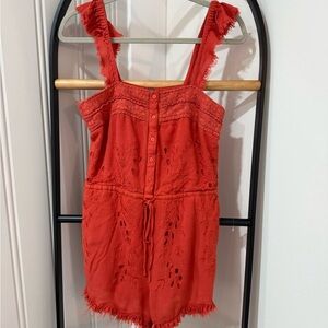 Free People Romper Burnt Orange
